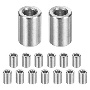 M METERXITY 15PCS M4 304�X�e�����X�X�`�[���X�y�[�T�[4mm ID x 8mm OD x 12mm l ���^���X�N�����[�X�^���h�I�t�u�b�V���O��s�@�d�グ���E���h�X�y�[�T�[304�X�e�����X�X�`�[���p�l�W�{���g�V���o�[