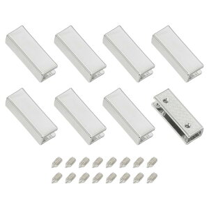 uxcell �������x���g�o�b�N���[���`�b�v8�� 0.98�C���`�������`�E�F�r���O�W�b�p�[�`�b�v�N���b�v�o�b�N���i�l�W�t���j DIY�ٖD�N���t�g���z�x���g�C���p �V���o�[�g�[��