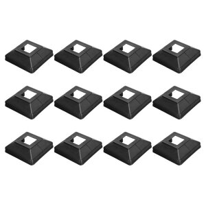 PATIKIL 12�p�b�N�t�F���X�|�X�g�X�J�[�g 1.2 x 1.2�C���`�X�N�G�A�X�v���b�g�X�^�C���f�b�L�|�X�g�x�[�X�J�o�[�v���X�`�b�N�t�����W�x�[�X�V���[ �肷��t�F���X�K�i�肷��|�[�`�p�e�B �I�p