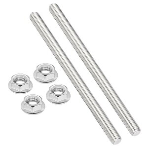 PATIKIL 304�X�e�����X�|���̘Z�p�i�b�g�t��3/8-16x150mm�X���b�h���b�h2�{�N�����v�n���K�[U�{���g�p�̉E�����t���X���b�h���b�h4�{�t���V���o�[�g�[��