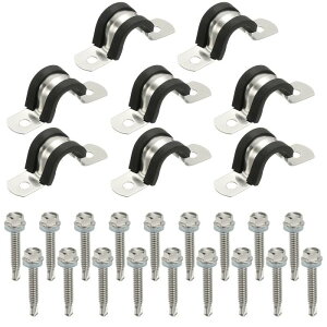 PATIKIL 8�� �p�C�v�N�����v 1/2�C���`304�X�e�����X�X�`�[�����o�[�N�b�V�����t��U�u ���P�b�g�R���W�b�g�N�����v�p�C�v�X�g���b�v���C���[�N���b�v �Z�p�X�N�����[�t�� �`���[�u�z�[�X�R�[