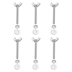 PATIKIL M6-1 x 50 mm �E�B���O�o�^�t���C�X�N�����[6��304�X�e�����X�X�`�[���E�B���O�i�b�g����у{���g�}�V���t�@�X�i�[�T���n���h�X�N�����[�d�q�@��DIY�c�[���p�V���o�[