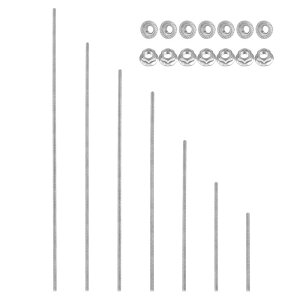 PATIKIL M5 x 0.8mm �S�˂����b�h 7�T�C�Y 304�X�e�����X�|�S�˂����b�h ���[�g���E�˂� 14�t�����W�Z�p�i�b�g�t�� �N�����v �n���K�[ U�{���g