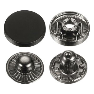 uxcell 30�Z�b�g �v���X�X�^�b�h�L���b�v�{�^�� 15mm �����X�i�b�v���ߋ� �������D���t���X�i�b�v�{�^�� �R�[�g�E�v���i�E�}�������L�����o�X�p �_�[�N��