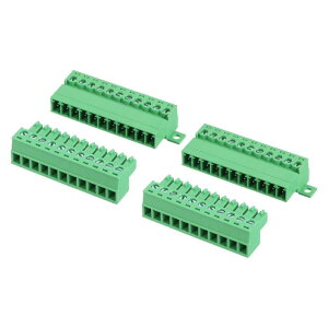 uxcell 2�̃X�N�����[�^�[�~�i���u���b�N�R�l�N�^�[11�s��3.81mm�v���b�K�u���d�q���i�d�q300V 8A�\�P�b�g�p�l����H��}�E���g