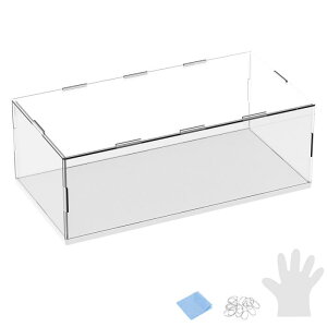 M METERXITY 1�p�b�N�̃A�N�����f�B�X�v���C�P�[�X 11.8x5.9x3.9�C���`/30x15x10cm�̃A�N�����N���A�f�B�X�v���C�P�[�X�{�b�N�X �R���N�V�����p�̍����ؐ��x�[�X�t�� �h�o�V���[�P�[�X[�z���C�g �N