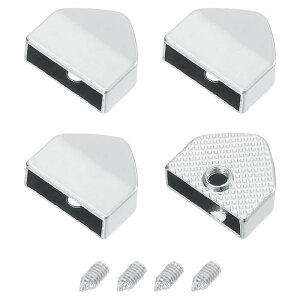 uxcell 4�� �Z�b�g ���� �x���g �o�b�N�� ��[ �p�[�c 0.51�C���` �� �܊p�` �E�F�r���O �W�b�p�[ �N���b�v ���ߋ� �l�W �t�� DIY ��| �|�[�` �x���g �C�� �p �V���o�[ �g�[��