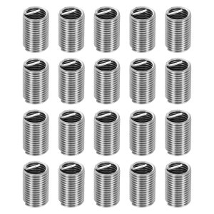 PATIKIL ���C���[�X���b�h�C���T�[�gM12x1.75���[�g��2.5D 30mm20��304�X�e�����X�X�`�[���w���J���R�C�����C���[�X�N�����[�X���b�h�X���[�u�V�[�X�@�B���u�����ԏC���p