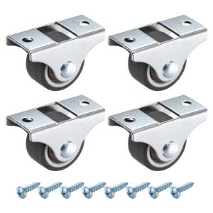 PATIKIL 1�C���`�Œ�L���X�^�[�z�C�[�� �Ƌ�����o�����[�{�b�N�XDIY�v���W�F�N�g�p �����g�b�v�v���[�g�t��TPR�{�[���x�A�����O���^���]�L���X�^�[�z�C�[��-4�i���F�j