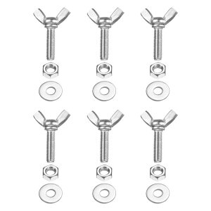 PATIKIL M6-1 x 25 mm �E�B���O�o�^�t���C�X�N�����[6��304�X�e�����X�X�`�[���E�B���O�i�b�g����у{���g�}�V���t�@�X�i�[�T���n���h�X�N�����[�d�q�@��DIY�c�[���p�V���o�[