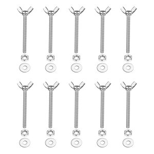 PATIKIL M6-1 x 60 mm �E�B���O�o�^�t���C�X�N�����[10��304�X�e�����X�X�`�[���E�B���O�i�b�g����у{���g�}�V���t�@�X�i�[�T���n���h�X�N�����[�d�q�@��DIY�c�[���p�V���o�[