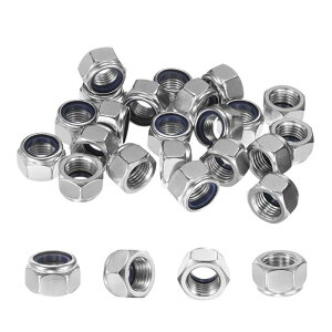 M METERXITY 25�p�b�N�̃i�C�����C���T�[�g�w�b�N�X���b�N�i�b�g M22 x 2.5mm�X���b�h304�X�e�����X�X�`�[�����ȃ��b�N�i�b�g�Z�p�`�i�b�g���g���b�N�i�b�g �@�B/�ƒ�p�C��/�Y�Ɨp�t�@�X�i�[�p