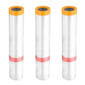 uxcell �e�[�v���ʐڒ����}�X�L���O�t�B����3���[�� 157.5�C���`×32.8ft �h���p�v���X�`�b�N�h���b�v�N���X �����ԓh���J�o�[�p