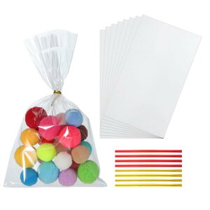 PATIKIL �g���[�g�o�b�O 200��4x8�C���` �N���A�M�t�g�o�b�O �c�C �X�g�^�C�t�� �v���X�`�b�N�M�t�g ���߃p�[�e�B�[�t�F�C�o�[�N�b�L�[���߃p�b�P�[�W���O�x�[�J���[�p �N���A