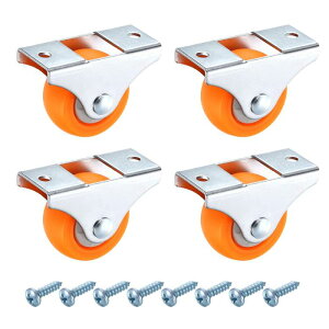 PATIKIL 1.5�C���`�Œ�L���X�^�[�z�C�[�� �Ƌ�����o�����[��DIY�v���W�F�N�g�p ���^���g�b�v�v���[�g�t���i�C�����{�[���x�A�����O���^���]�L���X�^�[�z�C�[��-4�i�I�����W�j