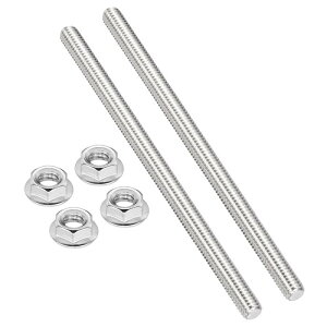 PATIKIL 304�X�e�����X�|���̘Z�p�i�b�g�t��3/8-16x200mm�X���b�h���b�h2�{�N�����v�n���K�[U�{���g�p�̉E�����t���X���b�h���b�h4�{�t���V���o�[�g�[��