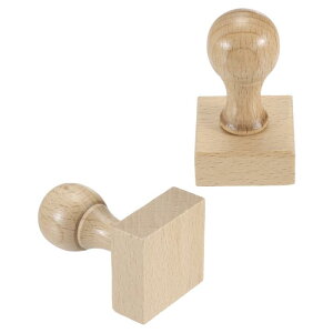 PATIKIL 40x40mm �ؐ��X�^���v ���E���h�n���h�� 2�� �ؐ��X�^���v�}�E���g �u�i�� �󔒃V�[�� DIY�쐬 �N���t�g �X�N�� �b�v�u�b�L���O �J�[�h ���L�p �� �F