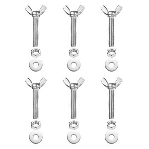 PATIKIL M8-1.25 x 40 mm �E�B���O�o�^�t���C�X�N�����[6�� 304�X�e�����X�X�`�[���E�B���O�i�b�g����у{���g�}�V���t�@�X�i�[�T���n���h�X�N�����[�d�q�@��DIY�c�[���p�V���o�[