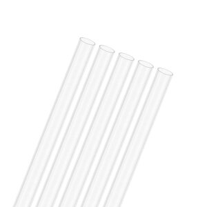 M METERXITY 5�p�b�N�̃N���A�v���X�`�b�N�`���[�u 7mm[0.28"] ID x 8mm[0.31"] OD ���Ռ������|���J�[�{�l�[�g�ۃp�C�v ������/�Ɩ�/������/�͌^�p �v���X�`�b�N�`���[�r���O [500mm/19.7IN]