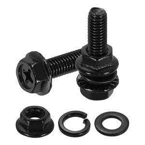 uxcell M5 x 20mm �t�����W �Z�p �{���g 10Pcs 304 �X�e�����X �| �t�����W �Z�p �l�W �i�b�g �� ���b�V���[ ���b�N ���b�V���[ �t�� �S�˂� �@�B �H�� �ƒ�p ��