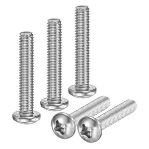 M METERXITY 5-Pack 5/16-18x1-3/4 �p���w�b�h�}�V���X�N�����[ 304�X�e�����X�| �v���X�h���C�u �p���w�b�h�X�N�����[ �N���X�w�b�h ���S�ɂ˂����܂ꂽ�{���g �d�q�@��/�Ƌ�p �V���o�[