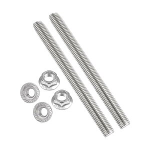 PATIKIL 2�Z�b�g M14 x 2mm �t���X���b�h���b�h 6�C���`/150mm 304�X�e�����X�|�S�X���b�h���b�h ���[�g���E�l�W 4�t�����W�Z�p�i�b�g�t�� �N�����v �n���K�[ U�{���g