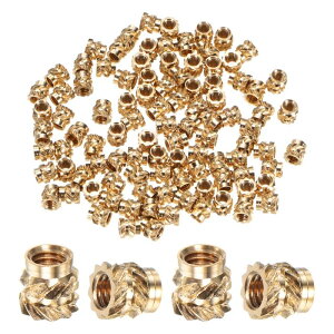 M METERXITY 100�p�b�N�̃l�W���݃C���T�[�g - M2.5 x 4mm L x 4mm OD�^�J�q�[�g�Z�b�g�C���T�[�g�i�b�g 3D�v�����g���i/�v���X�`�b�N���i/�~�j�`���A�d�q���i�p�������g���b�N�m�u�t���i�b�g�ɖ���