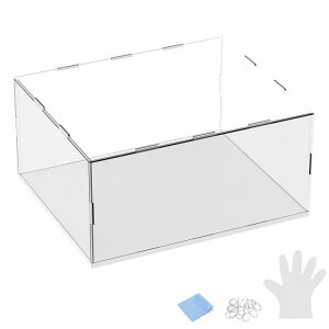 M METERXITY 1�p�b�N�̃A�N�����f�B�X�v���C�P�[�X 11.8x9.8x5.9�C���`/30x25x15cm�̃A�N�����N���A�f�B�X�v���C�P�[�X�{�b�N�X �R���N�V�����p�̍����ؐ��x�[�X�t�� �h�o�V���[�P�[�X[�z���C�g �N