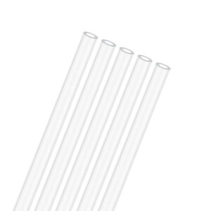 M METERXITY 5�p�b�N�̃N���A�v���X�`�b�N�`���[�u 3 mm[0.12"] ID x 5mm[0.2"] OD ���Ռ������|���J�[�{�l�[�g�ۃp�C�v ������/�Ɩ�/������/�͌^�p �v���X�`�b�N�`���[�r���O [500mm/19.7IN]