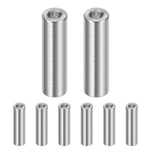 M METERXITY 8PCS M6 304�X�e�����X�X�`�[���X�y�[�T�[ 6mm ID x 12mm OD x 40mm l ���^���X�N�����[�X�^���h�I�t�u�b�V���O ��s�@�d�グ ���E���h�X�y�[�T�[ 304�X�e�����X�X�`�[�� �X�N�����[�{���g�p 