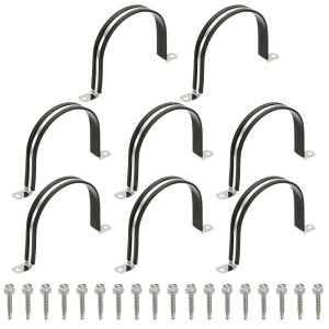 PATIKIL 8�� �p�C�v�N�����v 4-1/4�C���`304�X�e�����X�X�`�[�����o�[�N�b�V�����t��U�u ���P�b�g�R���W�b�g�N�����v�p�C�v�X�g���b�v���C���[�N���b�v �Z�p�X�N�����[�t�� �`���[�u�z�[�X�R