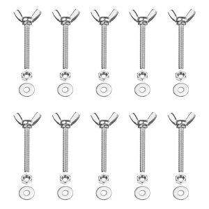 PATIKIL M4-0.7 x 30 mm �E�B���O�o�^�t���C�X�N�����[10�� 304�X�e�����X�X�`�[���E�B���O�i�b�g����у{���g�}�V���t�@�X�i�[�T���n���h�X�N�����[�d�q�@��DIY�c�[���p�V���o�[