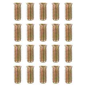 PATIKIL �؍ޗp20�� �J�E���^�[�V���N�w�b�h�Z�p�h���C�u�˂����݃C���T�[�g 2/7"-8 x 30mm Q235�Y�f�|�˂����݃C���T�[�g�Ƌ�p�˂��i�b�g�؍H��t���b�V���{���g�w�b�h���X�n�[�h�E�F�A�i�b�g