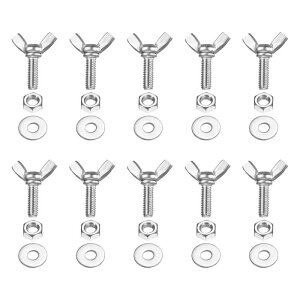 PATIKIL M6-1 x 20 mm �E�B���O�o�^�t���C�X�N�����[10��304�X�e�����X�X�`�[���E�B���O�i�b�g����у{���g�}�V���t�@�X�i�[�T���n���h�X�N�����[�d�q�@��DIY�c�[���p�V���o�[