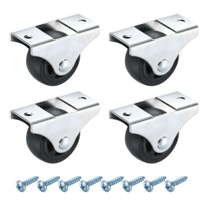 PATIKIL 1.5�C���`�Œ�L���X�^�[�z�C�[�� �i�C�����x�A�����O�Ȃ� �����Ȕ��]�L���X�^�[�z�C�[�� �Ƌ�����o�����[�{�b�N�XDIY�v���W�F�N�g�p ���^���g�b�v�v���[�g�t��-4�i���j