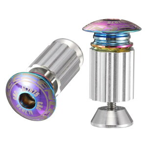 uxcell ���]�� �n���h�� �G���h �v���O �A���~�j�E�� �o�[ �G���h �L���b�v 18-20mm ���� �g�� ���b�L���O �X�N�����[ �t�� MTB ���[�h BMX �t�B�N�X�h �M�A ���]�� �p �}���`�J���[
