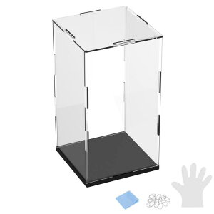 M METERXITY 1�p�b�N�̃A�N�����f�B�X�v���C�P�[�X 5.9x5.9x9.8�C���`/15x15x25cm�̃A�N�����N���A�f�B�X�v���C�P�[�X�{�b�N�X �R���N�V�����p�̍����ؐ��x�[�X�t�� �h�o�V���[�P�[�X[�� �N���A]