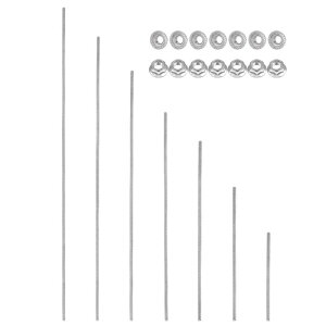 PATIKIL �S�˂����b�hM4 x 0.7mm 7�T�C�Y 304�X�e�����X�|�S�˂����b�h���[�g���E�l�W14�t�����W�Z�p�i�b�g�N�����v�n���K�[U�{���g