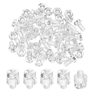 M METERXITY 30-�Z�b�g �N���A ���� �X�N�����[ ����� �Z�p�i�b�g �L�b�g�AM4x8mm �A�N���� �v���X�`�b�N �\�� ���� �ۓ� �X�N�����[ �@�B �A�N�Z�T���[/DIY ����/���f�� �p�A��Œ��߂� �{���g