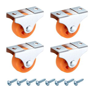 PATIKIL 1.3�C���`�Œ�L���X�^�[�z�C�[�� �i�C�������x�A�����O�Ȃ� �����Ȕ��]�L���X�^�[�z�C�[�� �Ƌ� �����o�� ���[�{�b�N�X DIY�v���W�F�N�g�p ���^���g�b�v�v���[�g�t��-4�i�I����