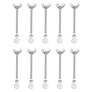 PATIKIL M4-0.7 x 50 mm �E�B���O�o�^�t���C�X�N�����[10�� 304�X�e�����X�X�`�[���E�B���O�i�b�g����у{���g�@�B�p�t�@�X�i�[�T���n���h�X�N�����[�d�q�@��DIY�c�[���V���o�[