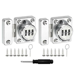 uxcell �L���r�l�b�g�h�A���b�`2.05 x 1.65�C���`���������L�[���X �R���r�l�[�V�������b�N�A�L�b�`���L���r�l�b�g�I�t�B �X�����o���ؐ��Ƌ�s�J�s�J�V���o�[2��