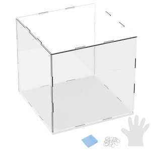 M METERXITY 1�p�b�N�̃A�N�����f�B�X�v���C�P�[�X 9.8x9.8x9.8�C���`/25x25x25cm�̃A�N�����N���A�f�B�X�v���C�P�[�X�{�b�N�X �R���N�V�����p�̍����ؐ��x�[�X�t�� �h�o�V���[�P�[�X[�z���C�g �N��