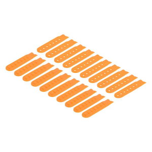 uxcell 20 �g �X�i�b�v�o�b�N �X�g���b�v �J�o�[ 7 �� �v���X�`�b�N �����\ �X�q �X�i�b�v �o�b�N�� ���� �L���b�v �C���p (�I�����W �C�G���[)