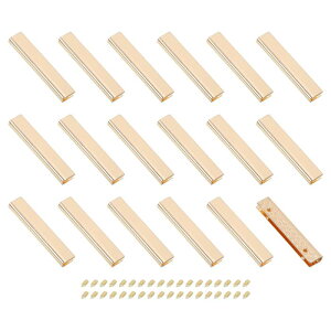 uxcell 18����������x���g�o�b�N���̒[���`�b�v 2.05�C���`���̒����`�E�F�r���O�p�W�b�p�[�`�b�v�N���b�v�o�b�N���i�l�W�t���j DIY�ٖD�N���t�g ���z �x���g�C���p ���C�g���F�F