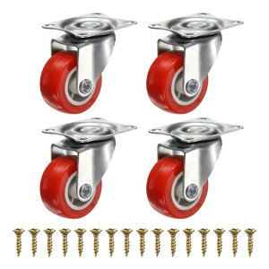 PATIKIL 1.5�C���`�L���X�^�[�z�C�[��PVC�~���[�g360�x��]�v���[�g�L���X�^�[�Ƌ�����o�����[�{�b�N�XDIY�v���W�F�N�g�p-4�i�ԁj