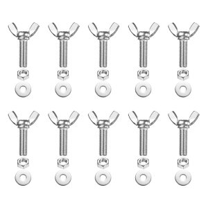 PATIKIL M8-1.25 x 25 mm �E�B���O�o�^�t���C�X�N�����[10�� 304�X�e�����X�X�`�[���E�B���O�i�b�g����у{���g�}�V���t�@�X�i�[�T���n���h�X�N�����[�d�q�@��DIY�c�[���p�V���o�[