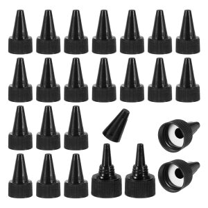 PATIKIL 28/410 �g�D�C �X�g�g�b�v�L���b�v 60�� �v���X�`�b�N���X�N �C�[�Y�{�g�������L���b�v �y�C���g�W�O���[����DIY�N���t�g�p�t�H�[���K�X�P�b�g�t�� ��