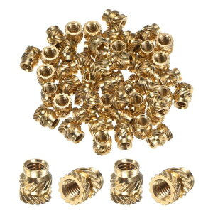 M METERXITY 70�p�b�N�̃l�W���݃C���T�[�g M4 x 8mm x 7mm�^�J�������m�u���g���b�N�i�b�g �v���X�`�b�N/DIY 3D�v�����g���i�p�̐^�J���q�[�g�Z�b�g�C���T�[�g���ߍ��݃i�b�g