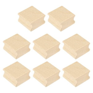 PATIKIL 35x35mm �ؐ��X�^���v�u���b�N 8�� �u �����N���o�[�X�^���v�}�E���g�ؐ����o�[�u�i�n�[�h�E�b�h�u���b�N DIY�N���t�g���p �� �F